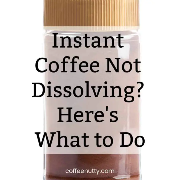 instant coffee in jar with gold lid