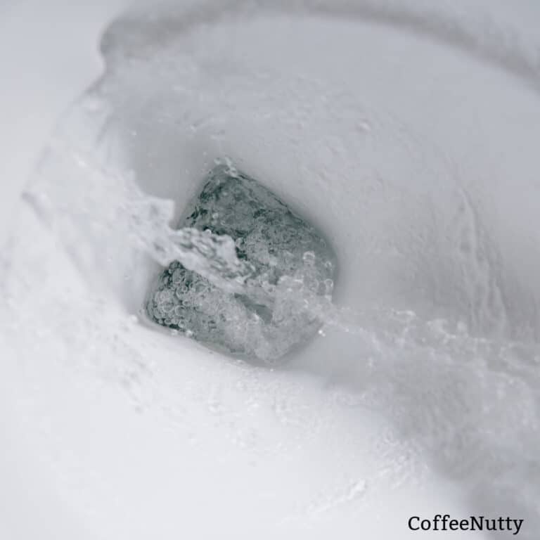 Water flushing down toilet - coffeenutty.com.