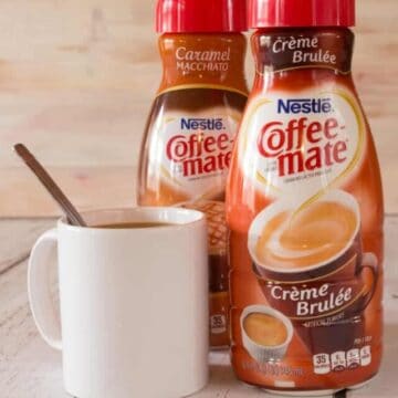 Different flavors of Coffee Mate Creamer.
